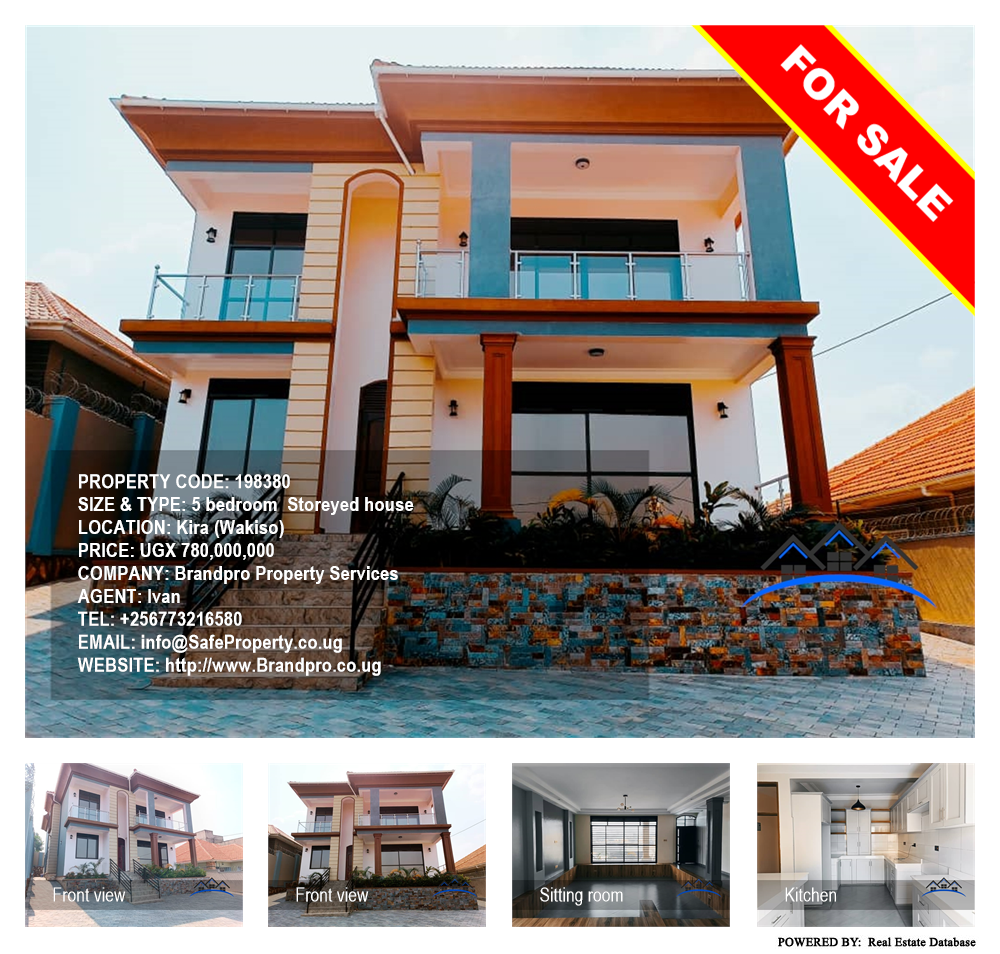 5 bedroom Storeyed house  for sale in Kira Wakiso Uganda, code: 198380