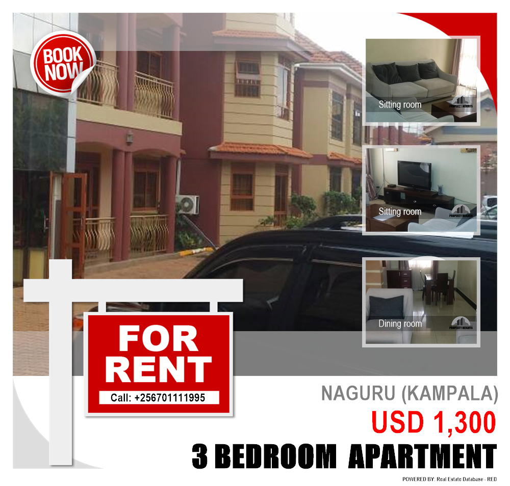 3 bedroom Apartment  for rent in Naguru Kampala Uganda, code: 198407