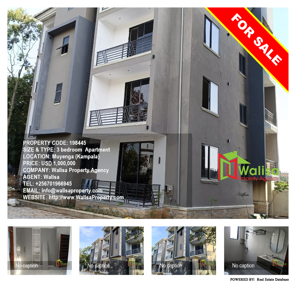 3 bedroom Apartment  for sale in Muyenga Kampala Uganda, code: 198445