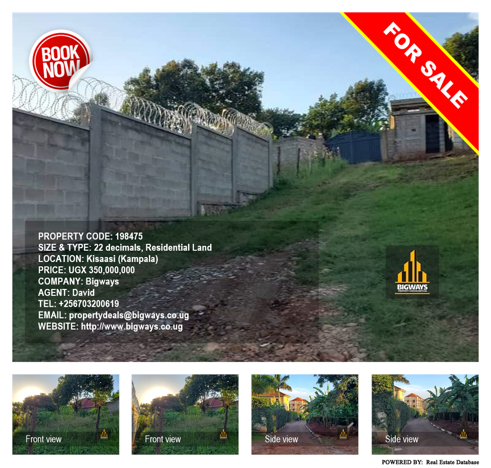 Residential Land  for sale in Kisaasi Kampala Uganda, code: 198475