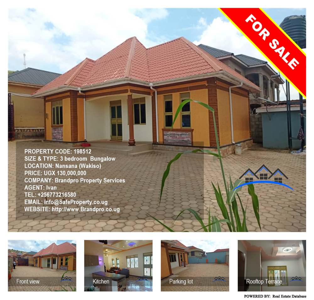 3 bedroom Bungalow  for sale in Nansana Wakiso Uganda, code: 198512