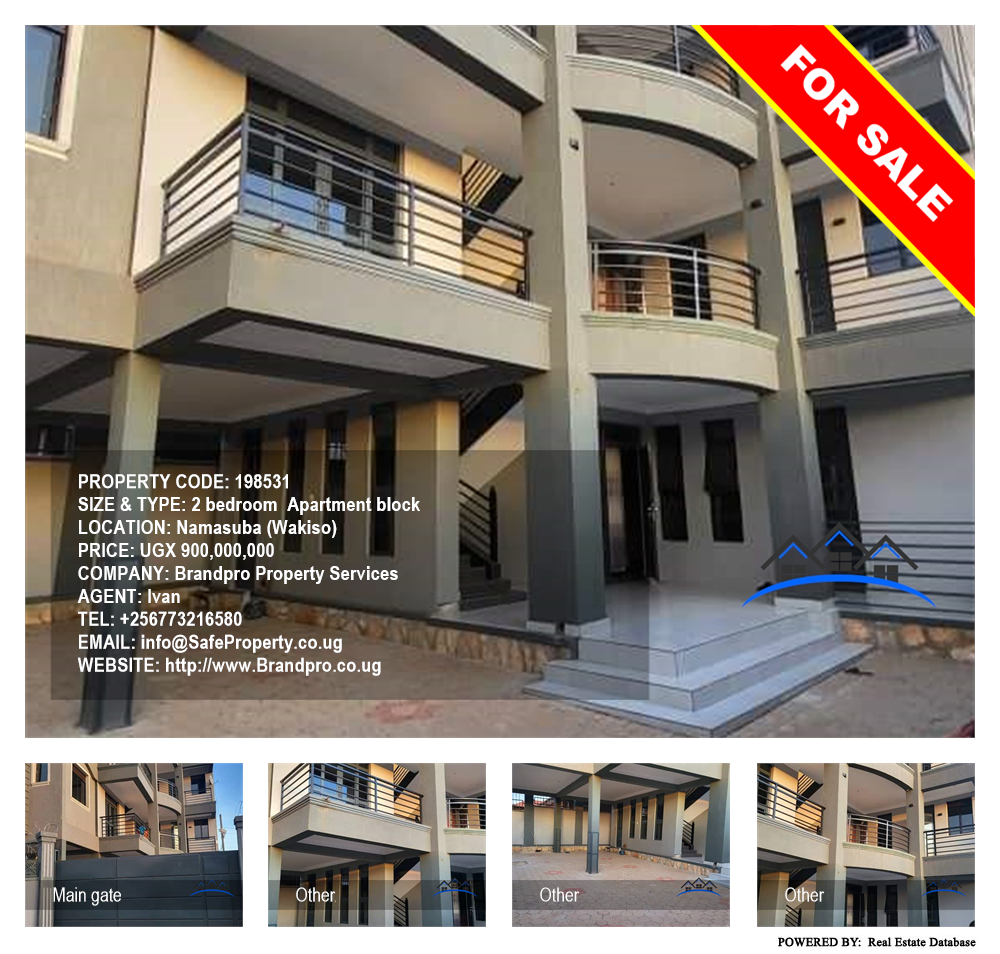 2 bedroom Apartment block  for sale in Namasuba Wakiso Uganda, code: 198531