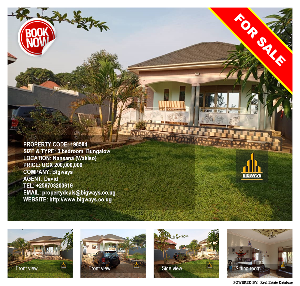 3 bedroom Bungalow  for sale in Nansana Wakiso Uganda, code: 198584