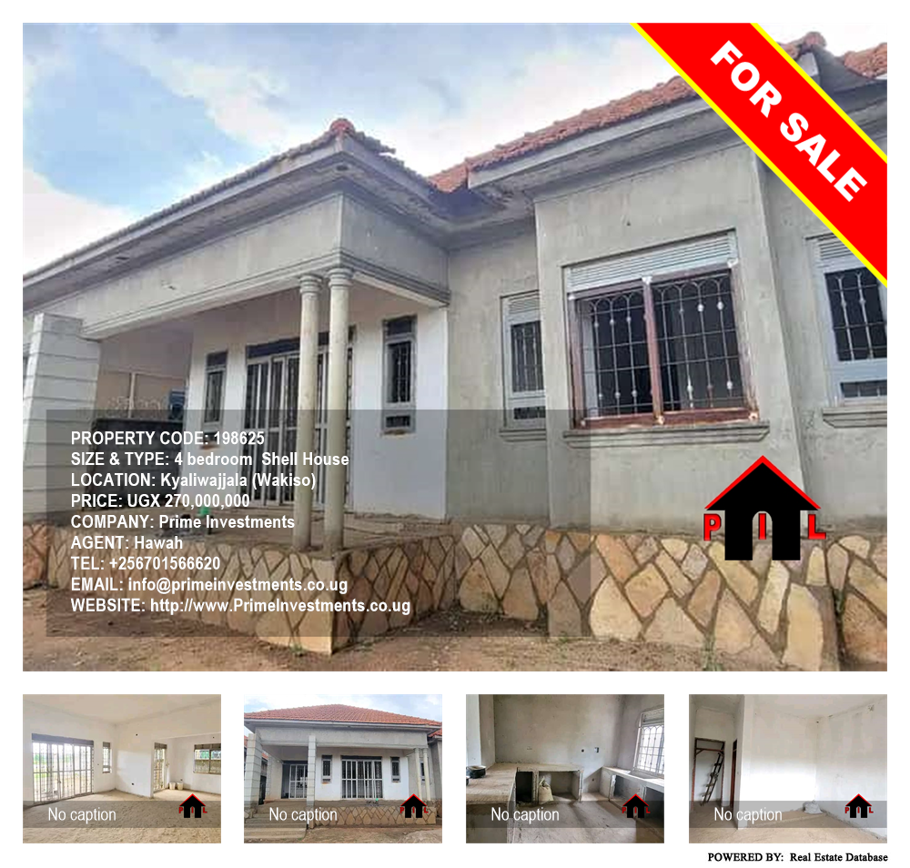 4 bedroom Shell House  for sale in Kyaliwajjala Wakiso Uganda, code: 198625