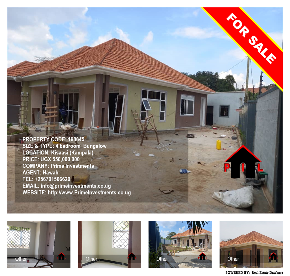 4 bedroom Bungalow  for sale in Kisaasi Kampala Uganda, code: 198645