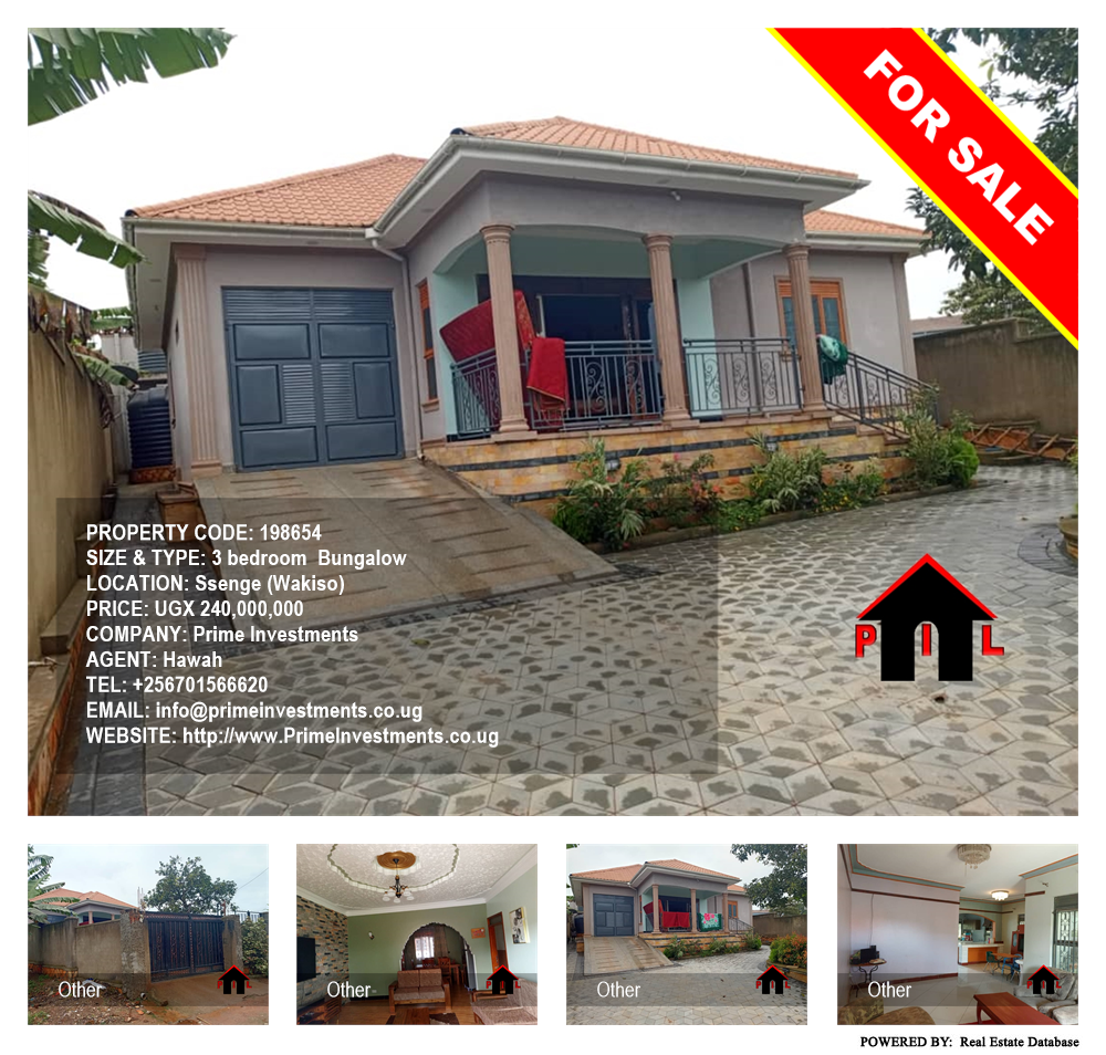 3 bedroom Bungalow  for sale in Ssenge Wakiso Uganda, code: 198654