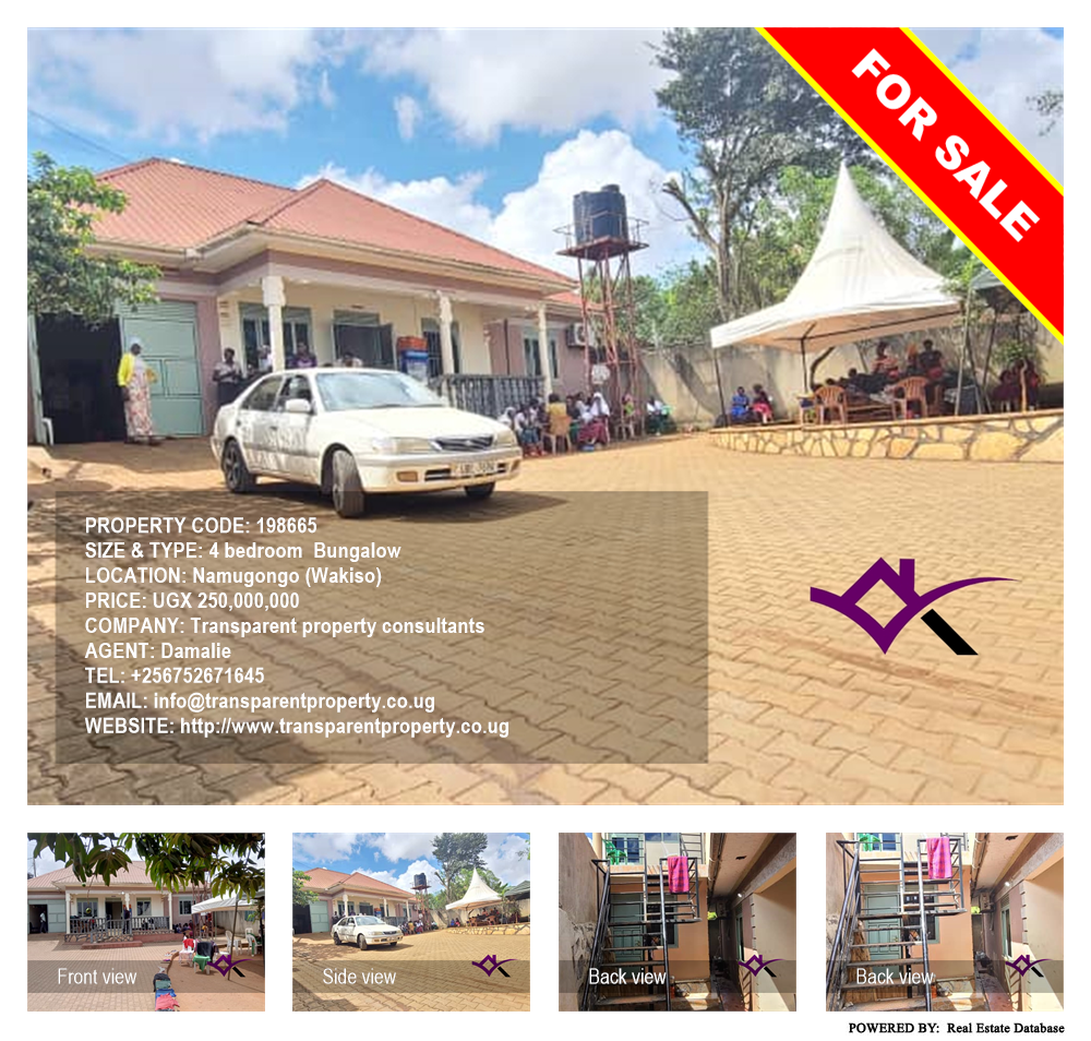 4 bedroom Bungalow  for sale in Namugongo Wakiso Uganda, code: 198665