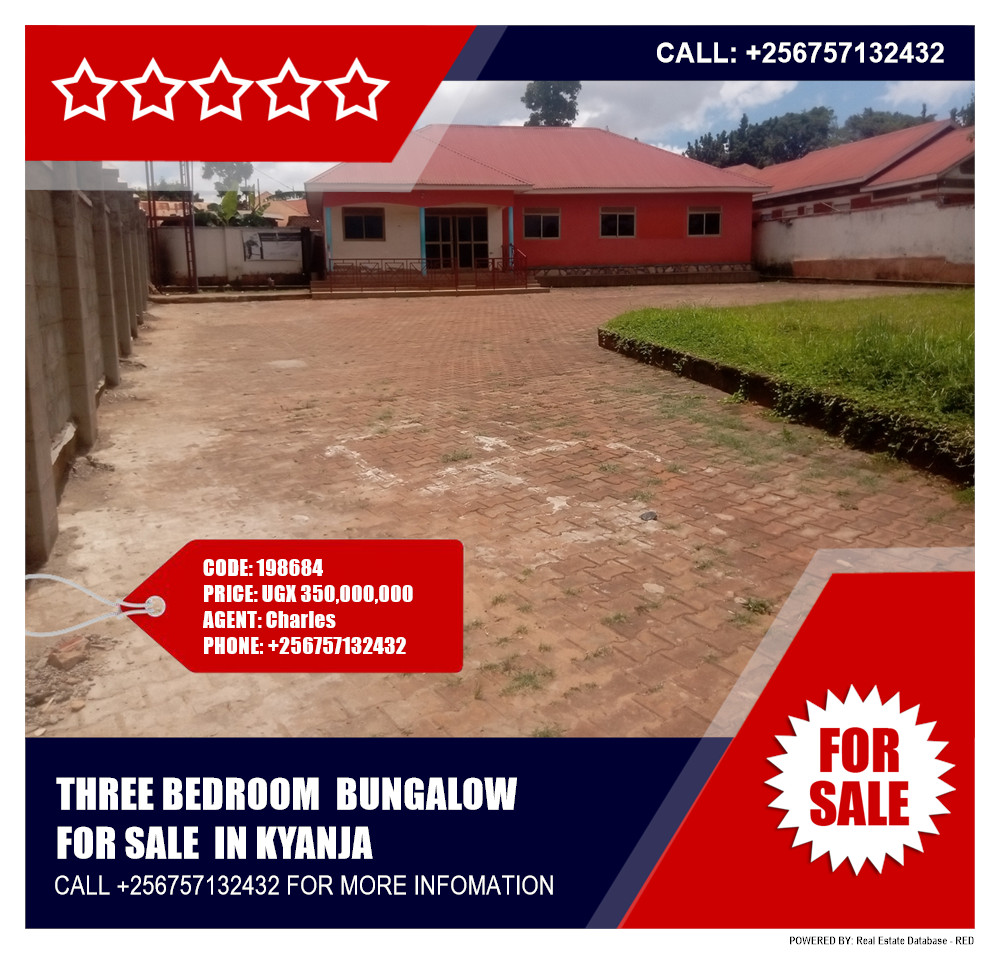 3 bedroom Bungalow  for sale in Kyanja Kampala Uganda, code: 198684