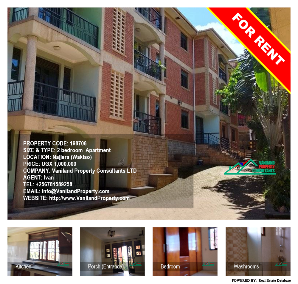 2 bedroom Apartment  for rent in Najjera Wakiso Uganda, code: 198706