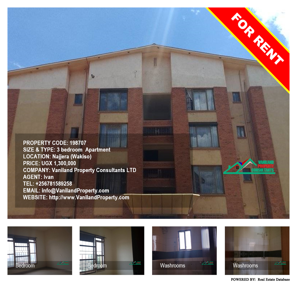 3 bedroom Apartment  for rent in Najjera Wakiso Uganda, code: 198707