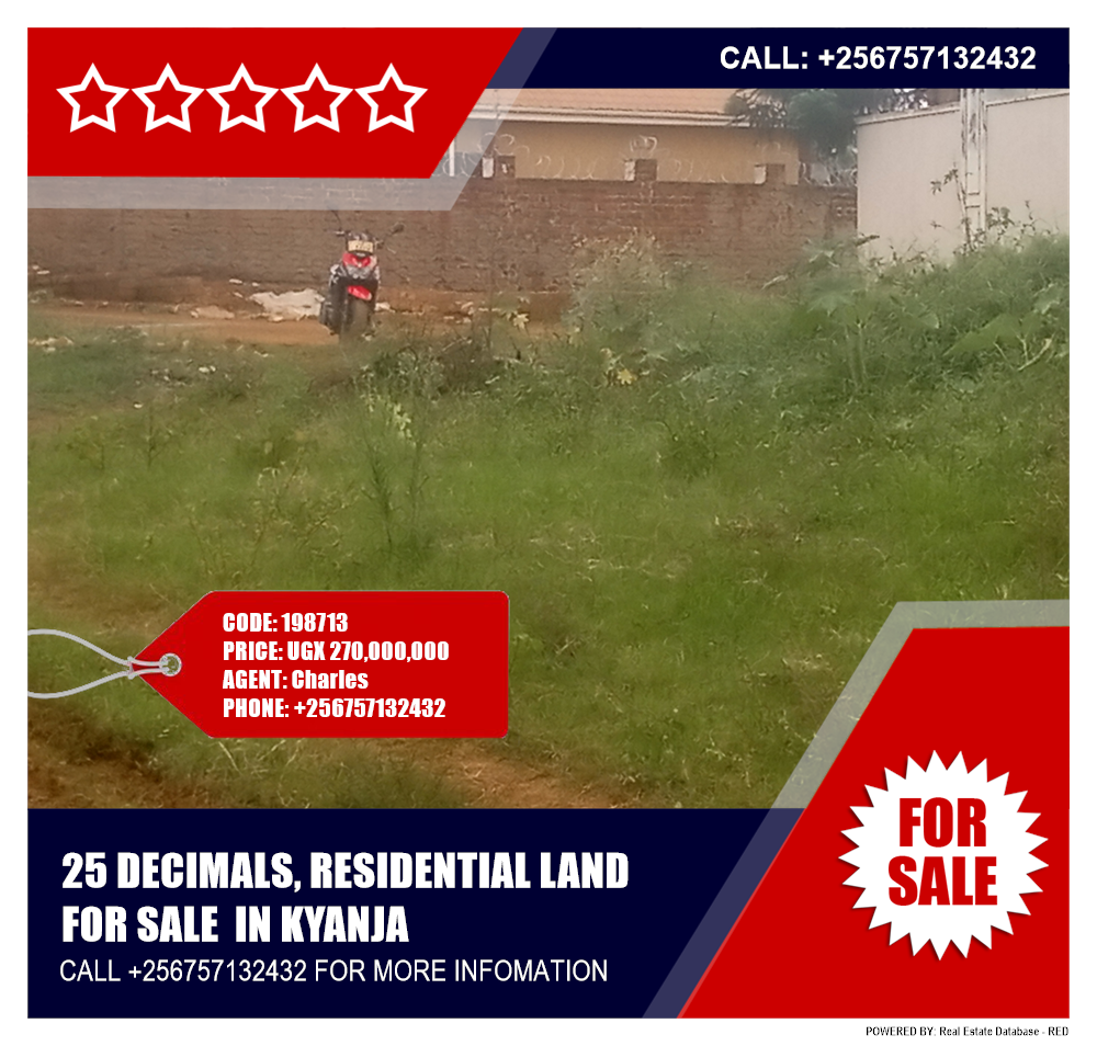 Residential Land  for sale in Kyanja Kampala Uganda, code: 198713