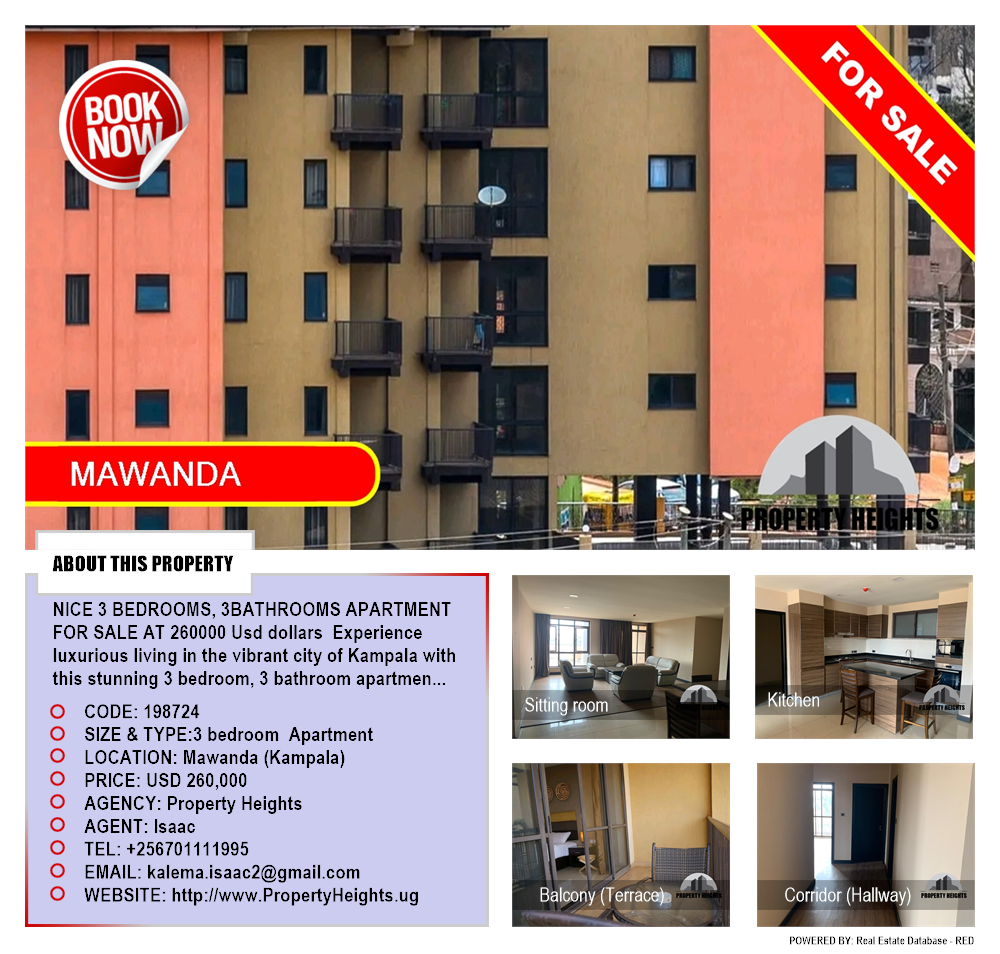 3 bedroom Apartment  for sale in Mawanda Kampala Uganda, code: 198724