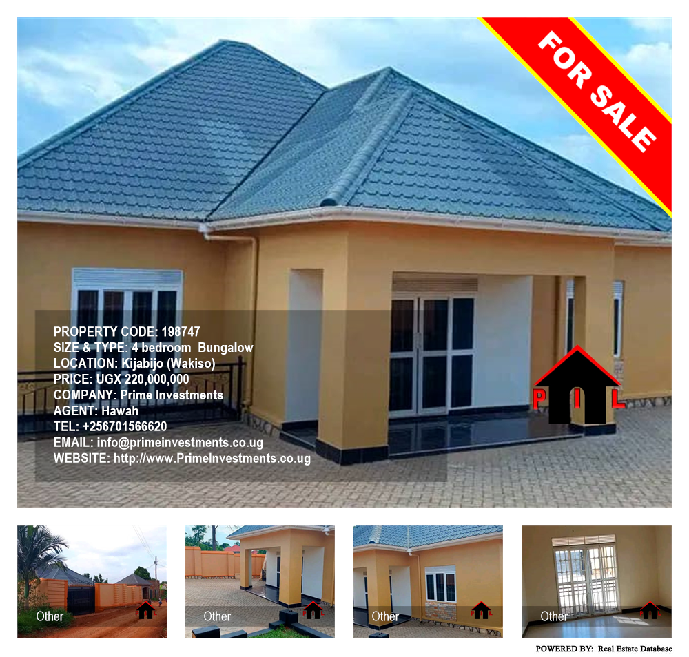 4 bedroom Bungalow  for sale in Kijabijo Wakiso Uganda, code: 198747