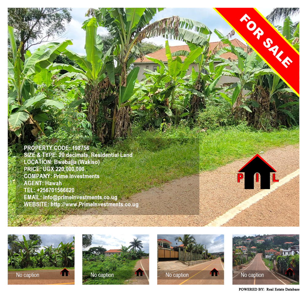 Residential Land  for sale in Bwebajja Wakiso Uganda, code: 198756