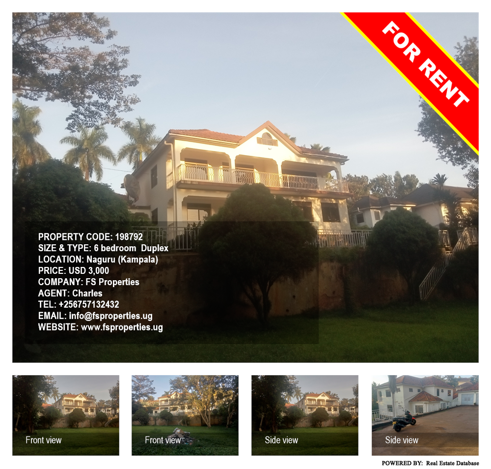 6 bedroom Duplex  for rent in Naguru Kampala Uganda, code: 198792