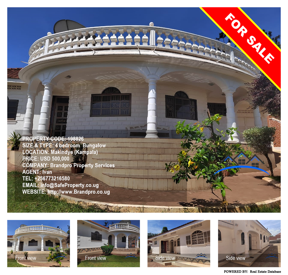 4 bedroom Bungalow  for sale in Makindye Kampala Uganda, code: 198826