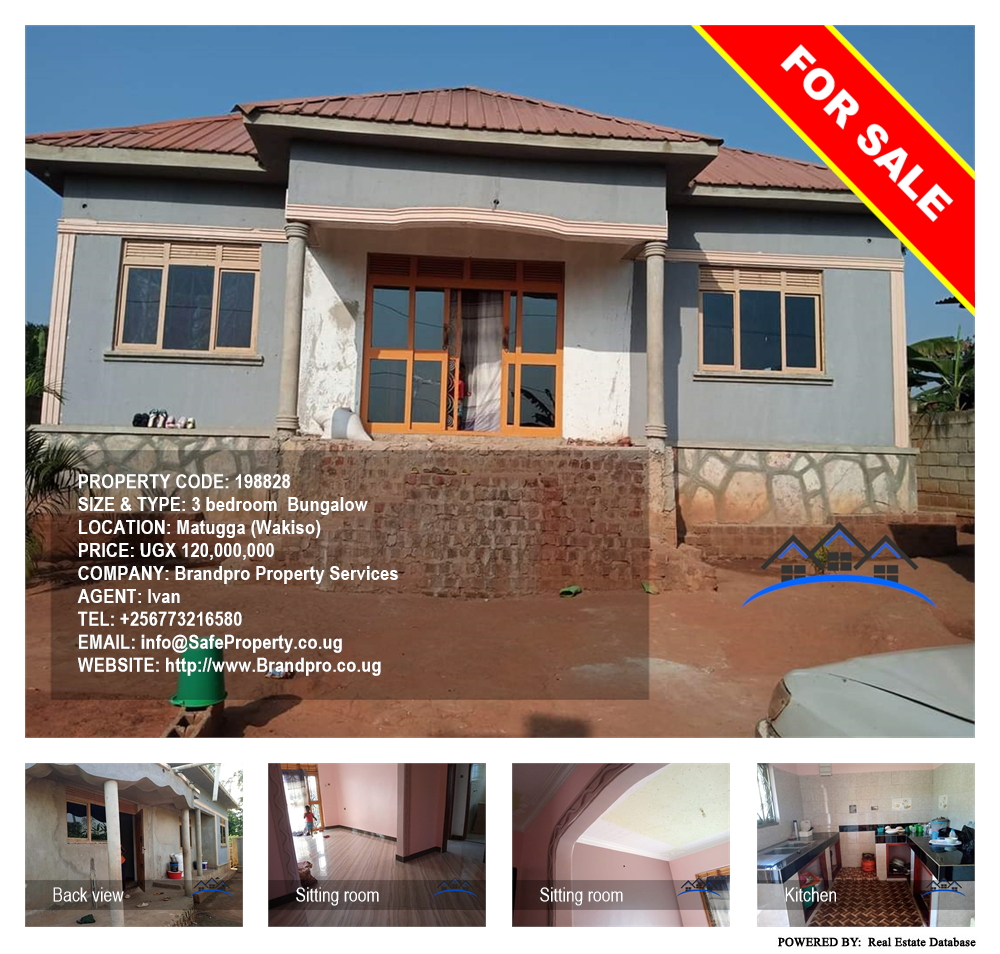 3 bedroom Bungalow  for sale in Matugga Wakiso Uganda, code: 198828