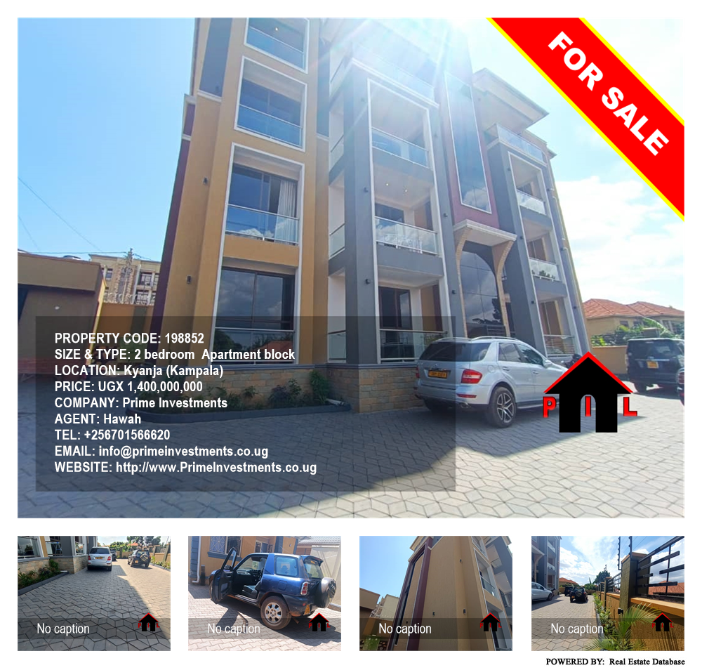 2 bedroom Apartment block  for sale in Kyanja Kampala Uganda, code: 198852
