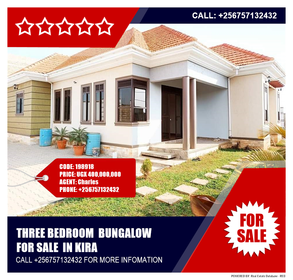 3 bedroom Bungalow  for sale in Kira Wakiso Uganda, code: 198918