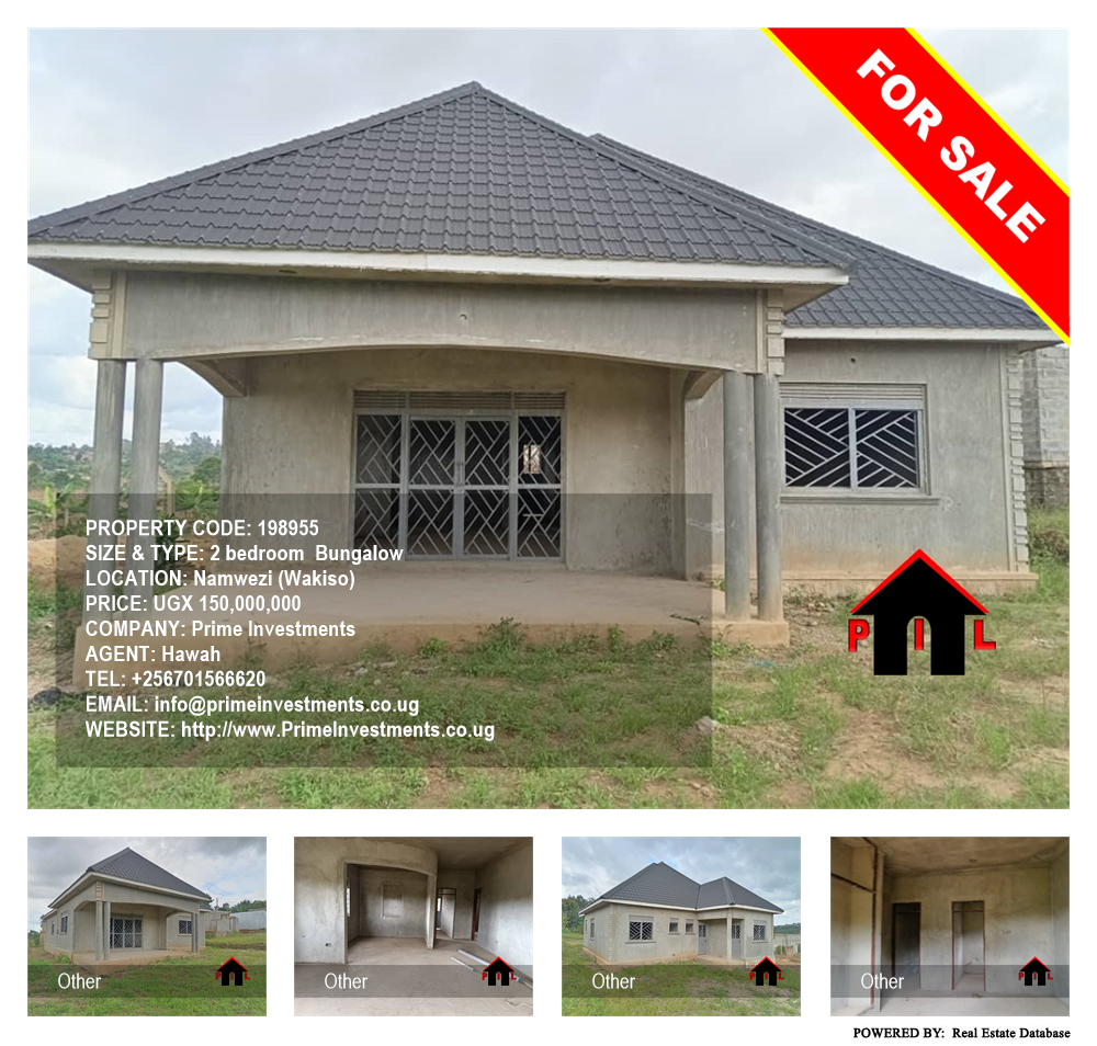 2 bedroom Bungalow  for sale in Namwezi Wakiso Uganda, code: 198955