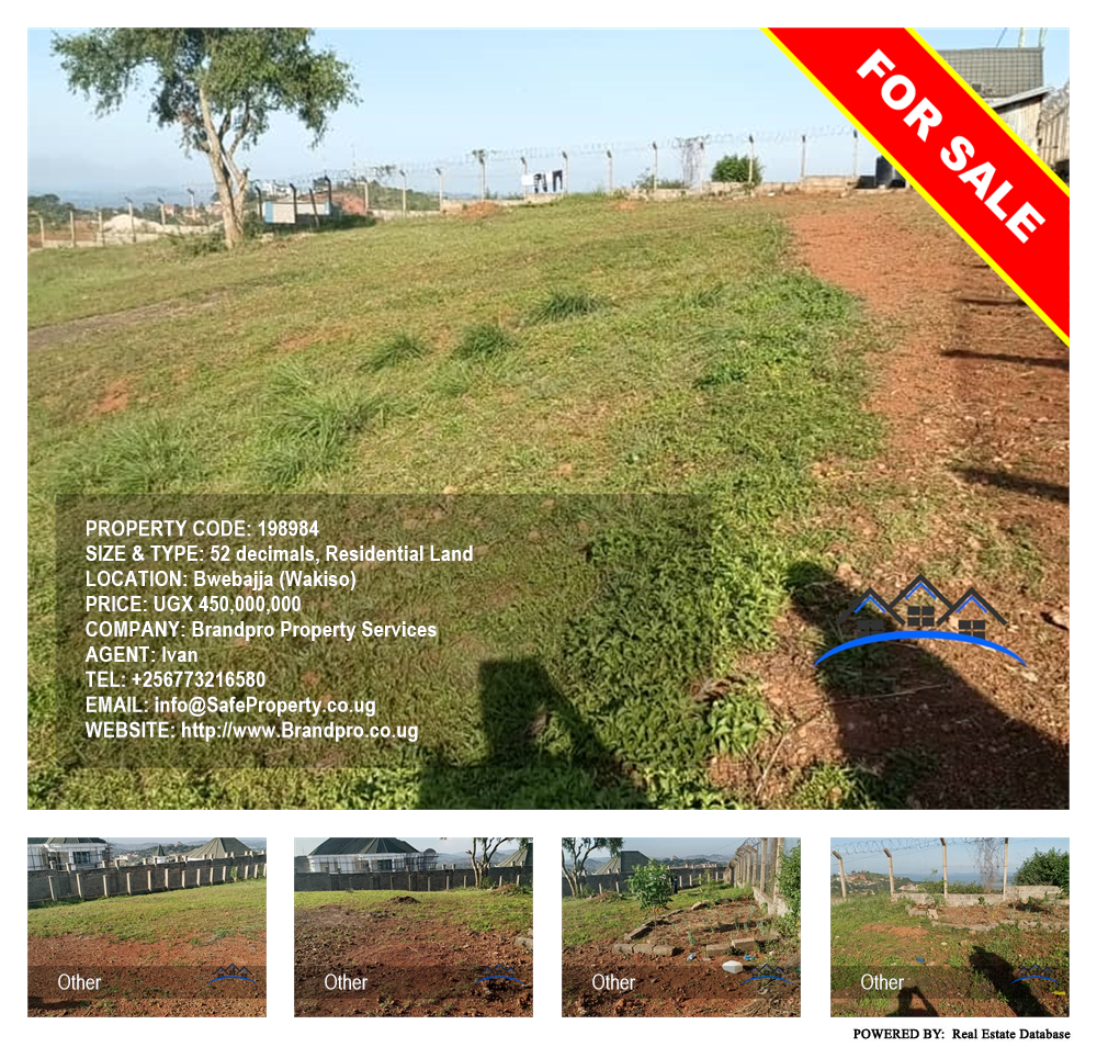 Residential Land  for sale in Bwebajja Wakiso Uganda, code: 198984