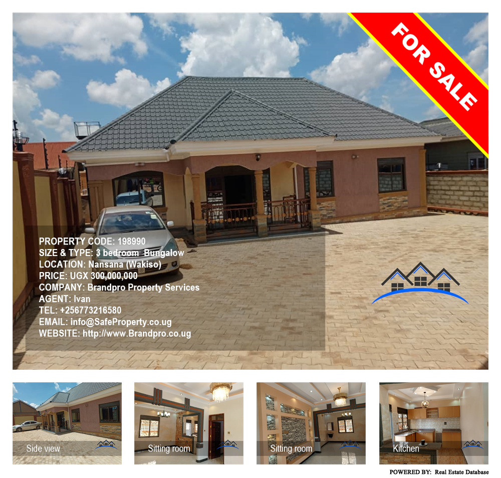 3 bedroom Bungalow  for sale in Nansana Wakiso Uganda, code: 198990