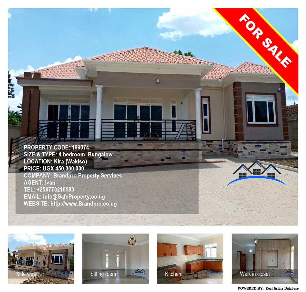 4 bedroom Bungalow  for sale in Kira Wakiso Uganda, code: 199074