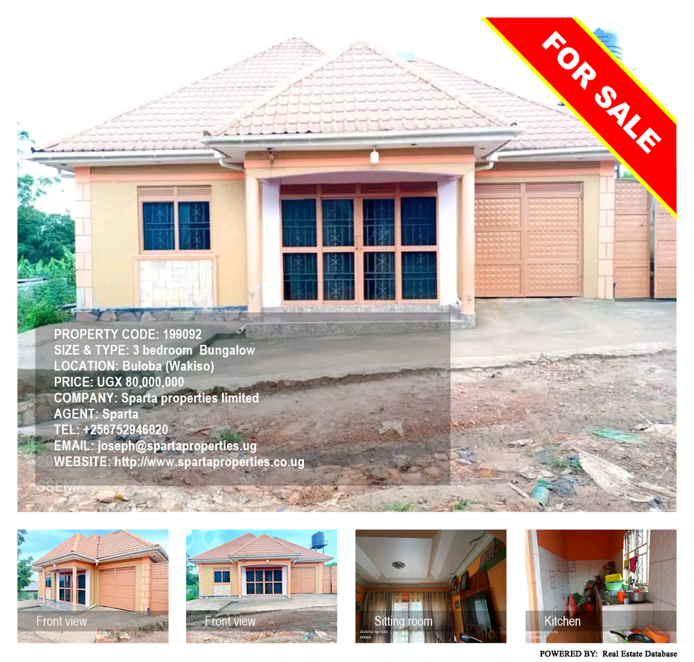 3 bedroom Bungalow  for sale in Buloba Wakiso Uganda, code: 199092