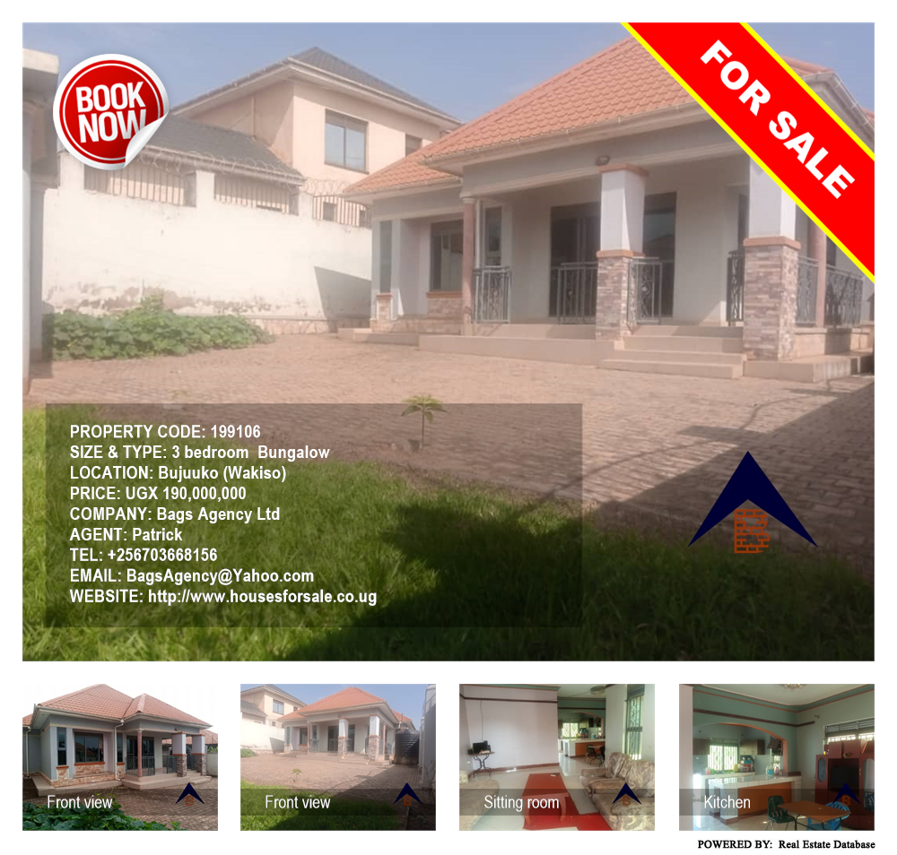 3 bedroom Bungalow  for sale in Bujuuko Wakiso Uganda, code: 199106