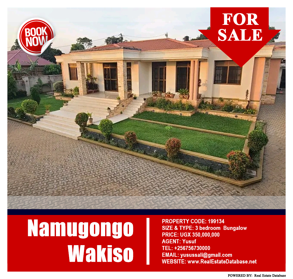 3 bedroom Bungalow  for sale in Namugongo Wakiso Uganda, code: 199134