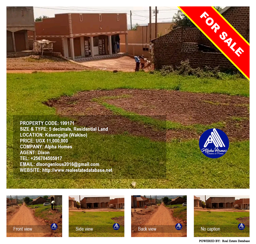 Residential Land  for sale in Kasengejje Wakiso Uganda, code: 199171