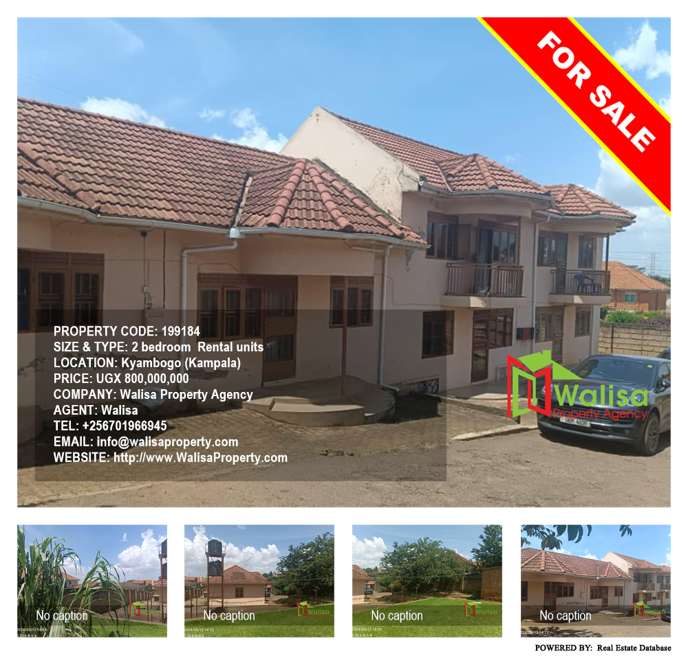 2 bedroom Rental units  for sale in Kyambogo Kampala Uganda, code: 199184