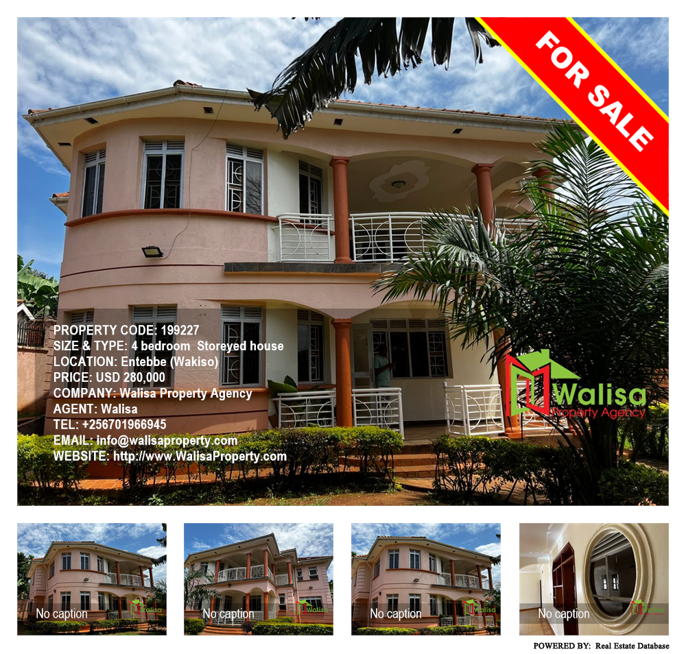 4 bedroom Storeyed house  for sale in Entebbe Wakiso Uganda, code: 199227