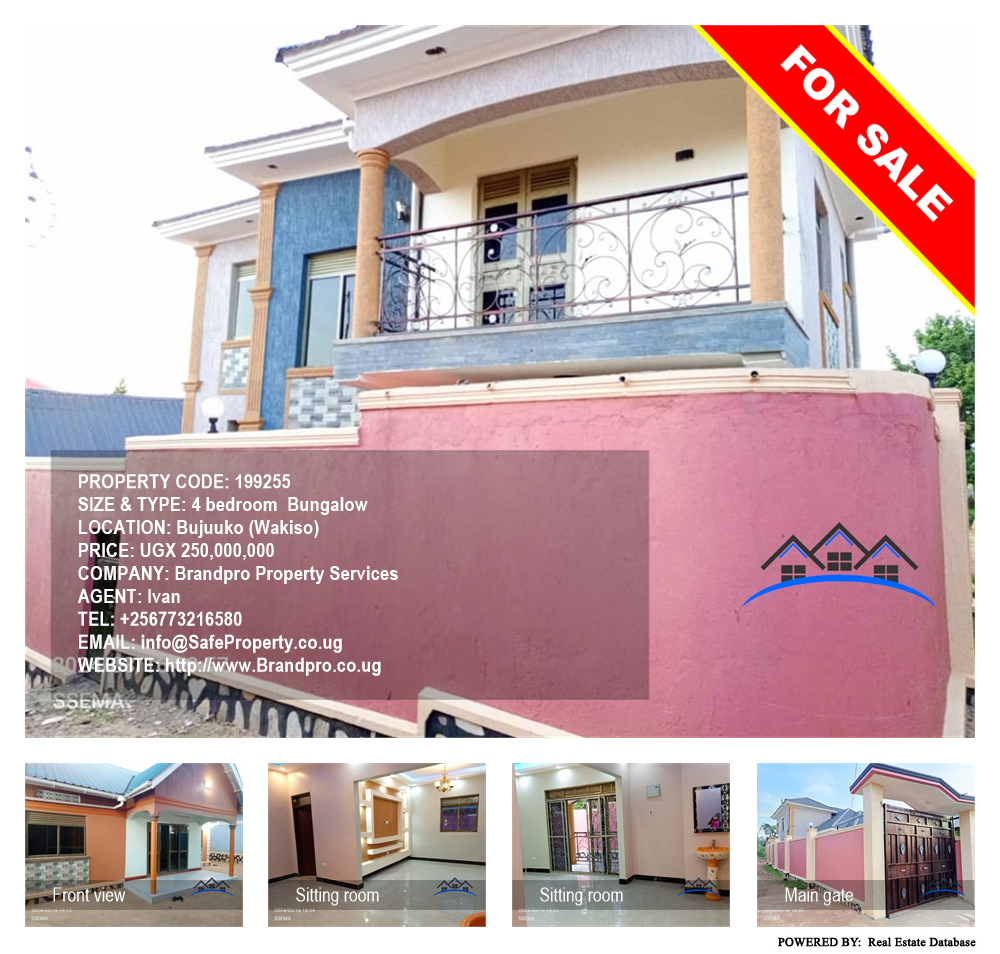 4 bedroom Bungalow  for sale in Bujuuko Wakiso Uganda, code: 199255