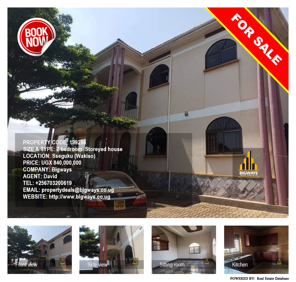 7 bedroom Storeyed house  for sale in Seguku Wakiso Uganda, code: 199266