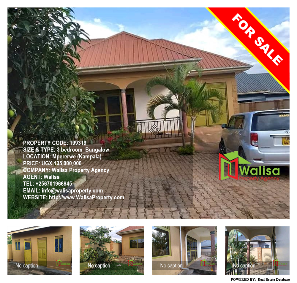 3 bedroom Bungalow  for sale in Mpererwe Kampala Uganda, code: 199319