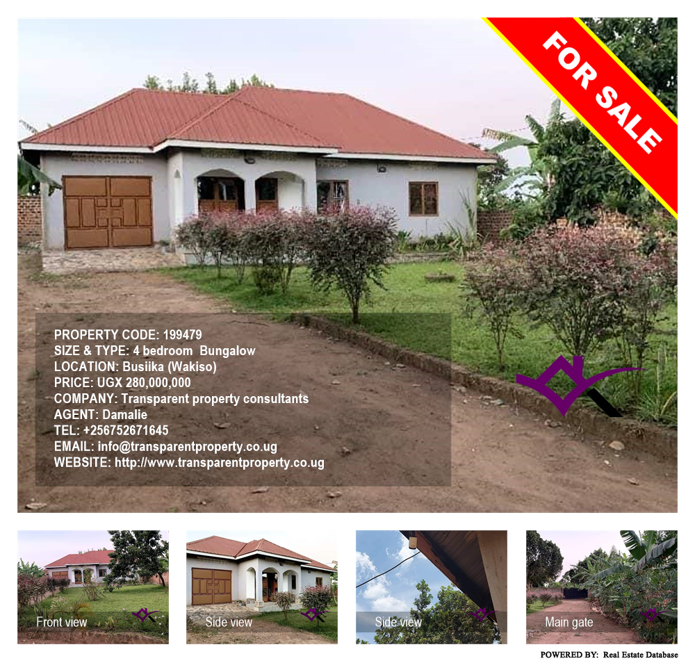 4 bedroom Bungalow  for sale in Busiika Wakiso Uganda, code: 199479