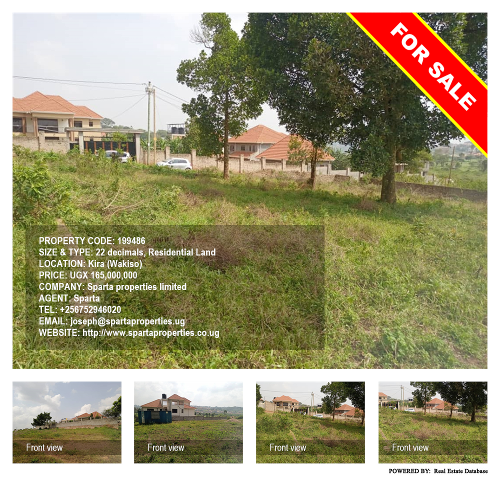 Residential Land  for sale in Kira Wakiso Uganda, code: 199486