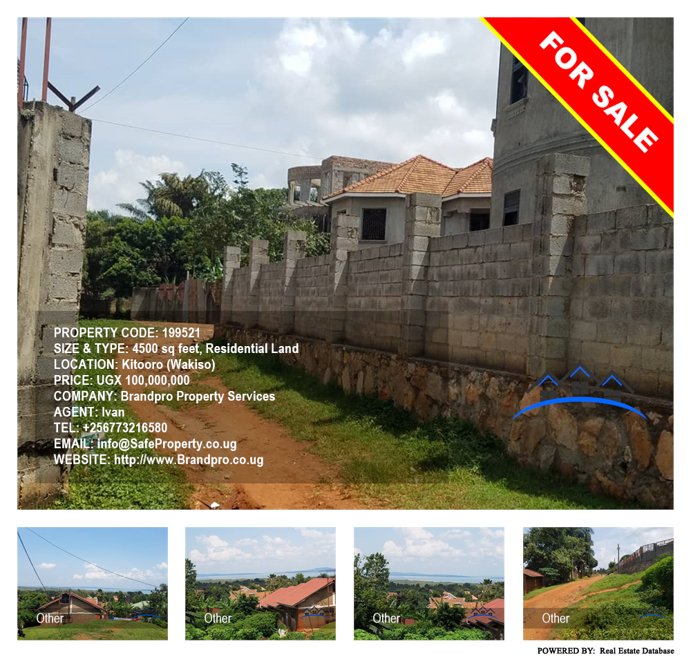 Residential Land  for sale in Kitooro Wakiso Uganda, code: 199521