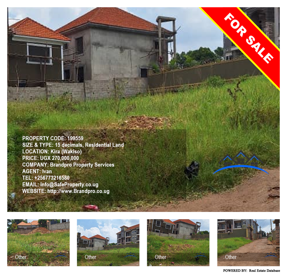 Residential Land  for sale in Kira Wakiso Uganda, code: 199559