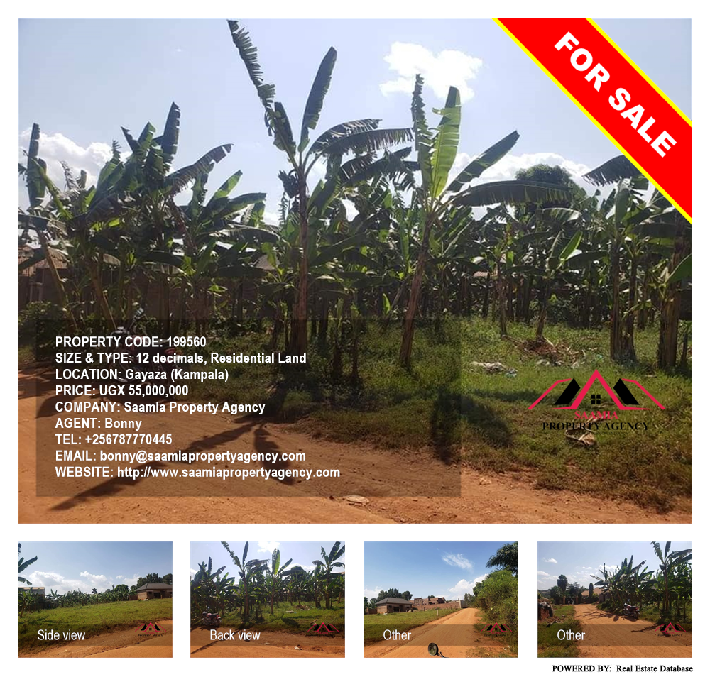 Residential Land  for sale in Gayaza Kampala Uganda, code: 199560