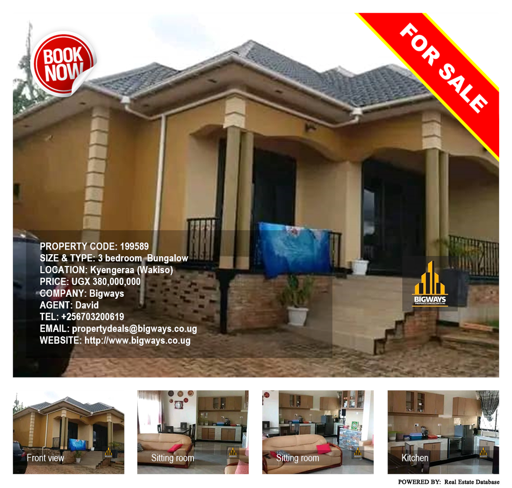 3 bedroom Bungalow  for sale in Kyengeraa Wakiso Uganda, code: 199589