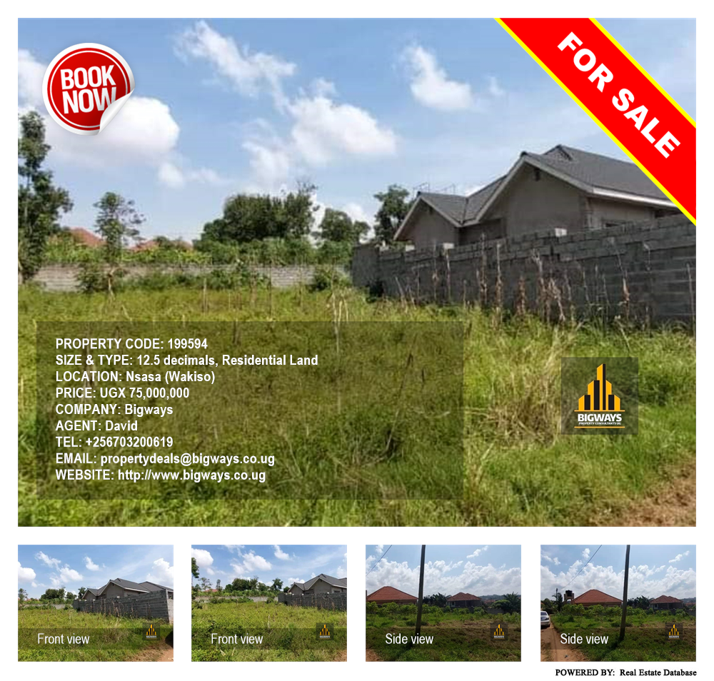 Residential Land  for sale in Nsasa Wakiso Uganda, code: 199594