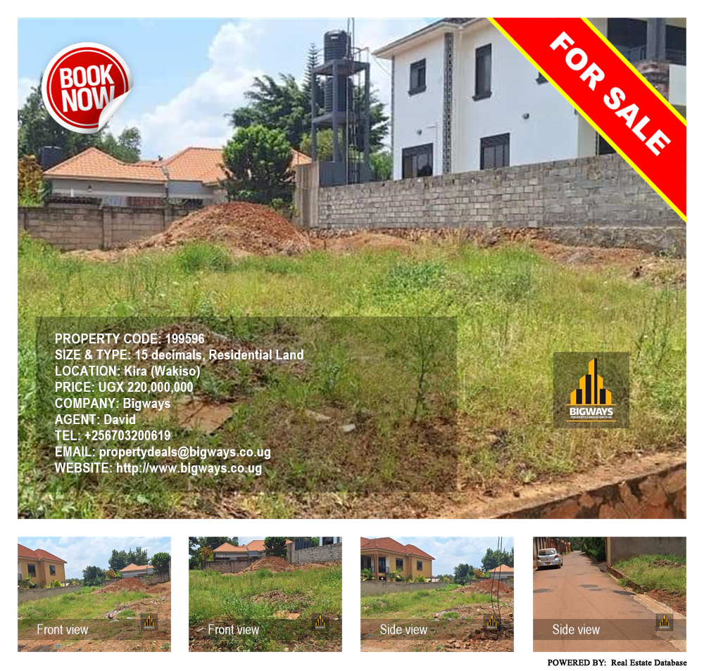 Residential Land  for sale in Kira Wakiso Uganda, code: 199596