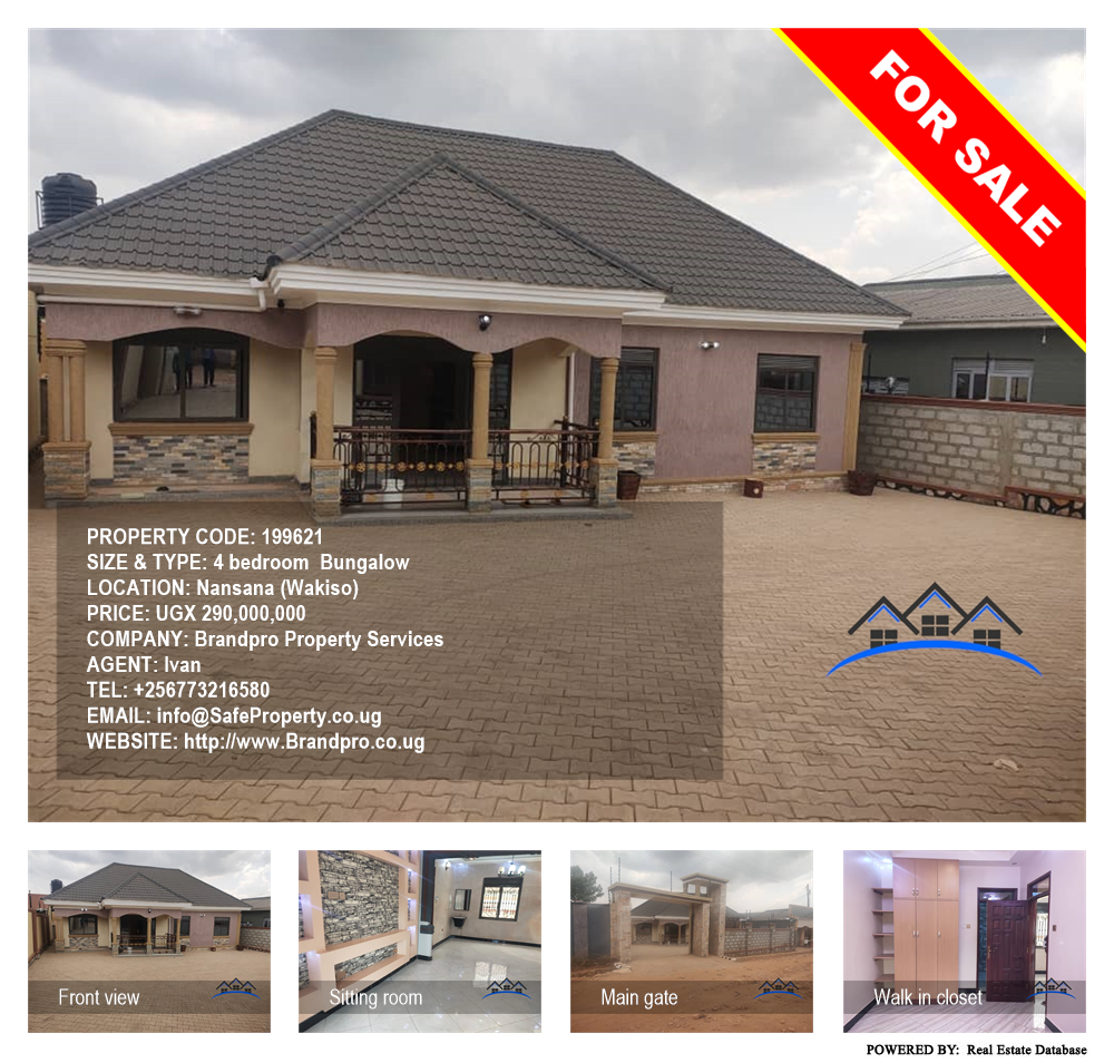 4 bedroom Bungalow  for sale in Nansana Wakiso Uganda, code: 199621