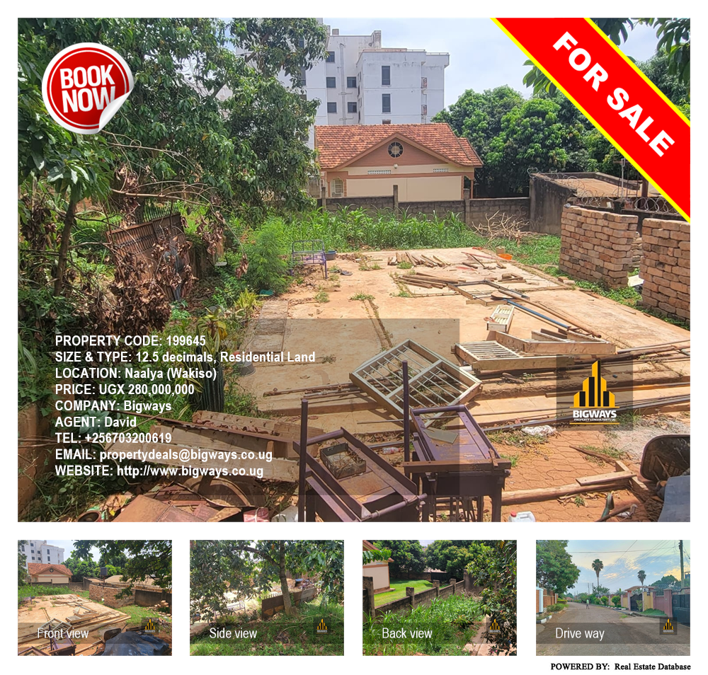 Residential Land  for sale in Naalya Wakiso Uganda, code: 199645