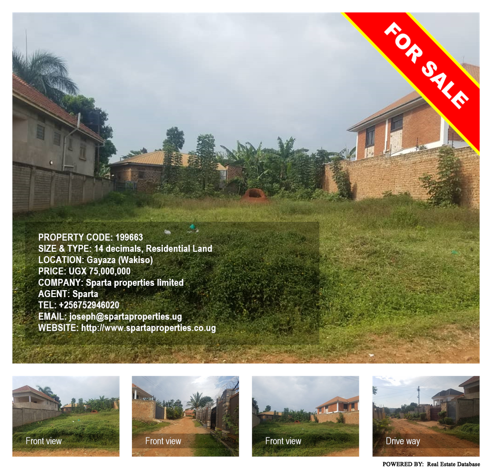 Residential Land  for sale in Gayaza Wakiso Uganda, code: 199663