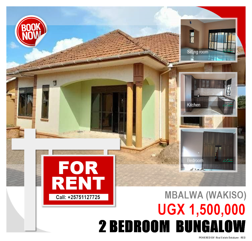 2 bedroom Bungalow  for rent in Mbalwa Wakiso Uganda, code: 199695