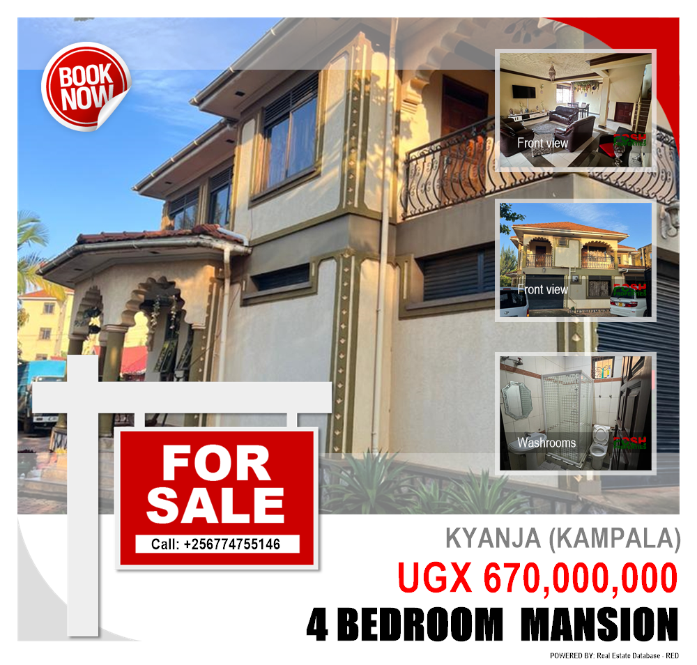 4 bedroom Mansion  for sale in Kyanja Kampala Uganda, code: 199796