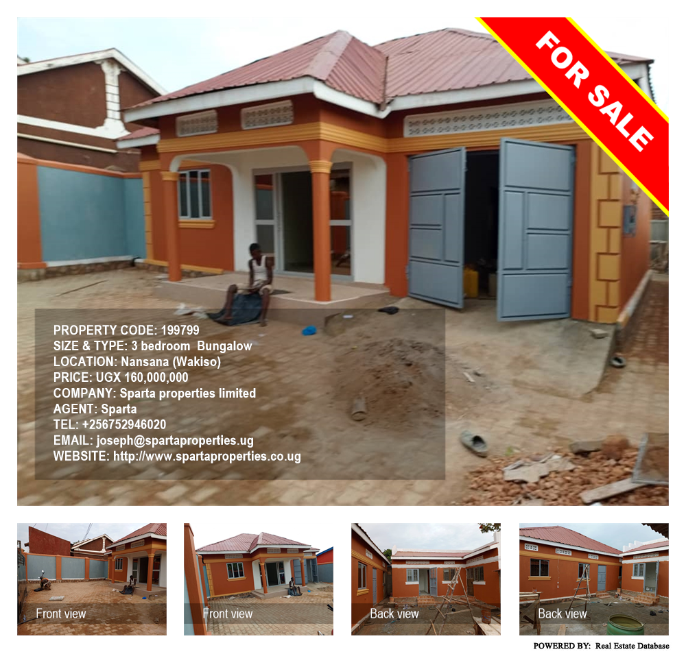 3 bedroom Bungalow  for sale in Nansana Wakiso Uganda, code: 199799